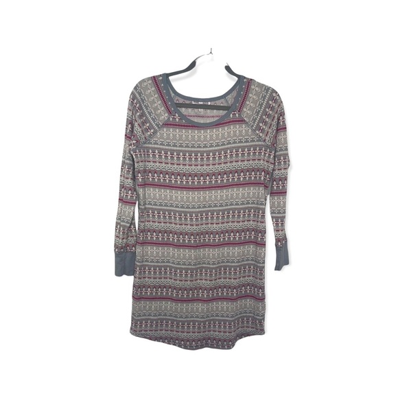 VICTORIA’S SECRET Fairisle Thermal Nightgown Pajamas M - Picture 2 of 7